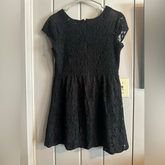 Coincidence & Chance black lace size 6 mini dress 90% cotton - Picture 2 of 4